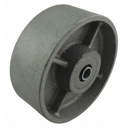 ZORO SELECT Caster Wheel, Cast Iron, 4 in., 650 lb. CA0410106G
