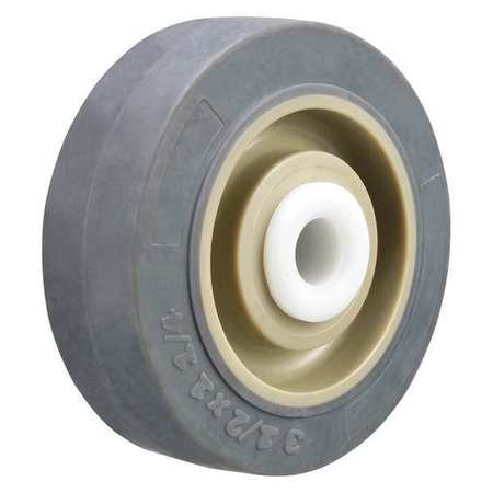 ZORO SELECT Caster Wheel, 3-1/2 in., 250 lb, 85 Shore A P-RCP-035X013/038D