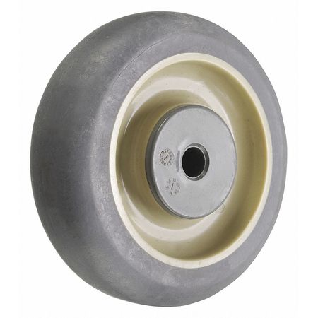 ZORO SELECT Caster Wheel, TPR, 3 in., 200 lb., Gray Core P-RCP-030X013/038K