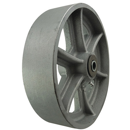 Zoro Select Caster Wheel, Cast Iron, 8 in., 1800 lb. 26Y441