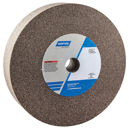 Norton Abrasives Grinding Wheel, 12 in. Dia, AO, 46 G, Brown 66253220953