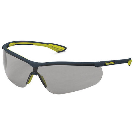 HEXARMOR Safety Glasses, Wraparound Gray Polycarbonate Lens, Anti-Fog, Scratch-Resistant 11-15003-04