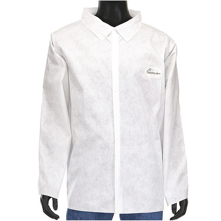 WEST CHESTER PROTECTIVE GEAR Long Sleeve Shirt, White, XL, PK50 C3817/XL