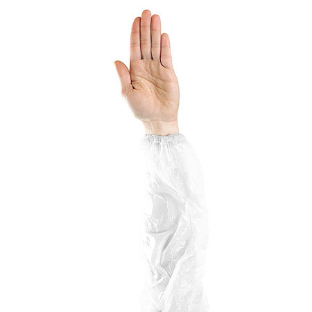 PIP Disposable Sleeve, White, 18" L, PK1000 2418PE