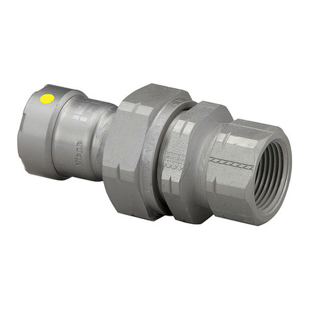 VIEGA Union, Carbon Steel, P:2, Fpt:2, Basic Pipe Fitting Material: Metal 25676