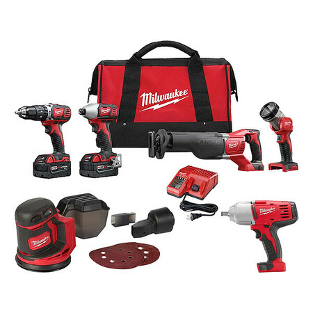 MILWAUKEE TOOL Combo Kit, Sander and HTIW 2696-24, 2648-20, 2663-20