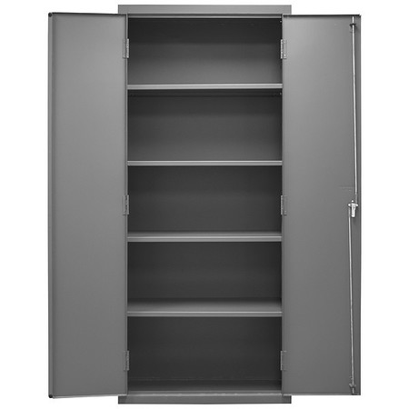 Durham Mfg 16 ga. ga. Steel Storage Cabinet, 36 in W, 84 in H, Stationary 2603-4S-95