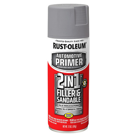 Rust-Oleum Filler and Sandable Primer, Gray, 12 oz 260510
