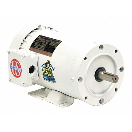 U.S. MOTORS Motor, 1/2 HP, 1140, 56C, 208-230/460V WD12S3AC