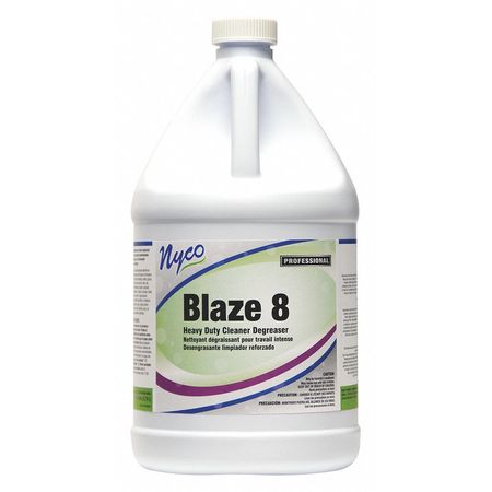 BLAZE 8 Heavy Duty Cleaner/Degreaser, 1 Gal Jug, Liquid, Violet, 4 PK NL220-G4