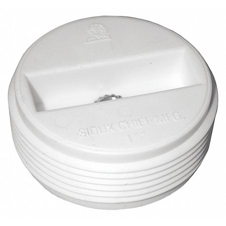 JONES STEPHENS CSK Cleanout Plug, Insert, PVC, 2" P49920