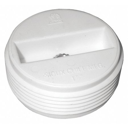 Jones Stephens CSK Cleanout Plug, Insert, PVC, 4" P49940