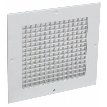 American Louver Eggcrate Grille, Surface Mount, 6"x 6", PK2 AG-6X6-RSW-2PK