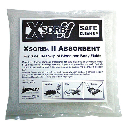 XSORB Plus Absorbent, 2 oz. Bag, PK24 BK02-24
