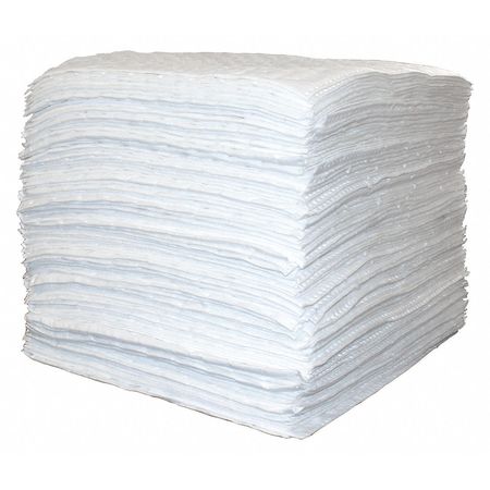 FIBERLINK Absorbent Pad, Recycled, HW, Oil Only, PK100 RPPSB12