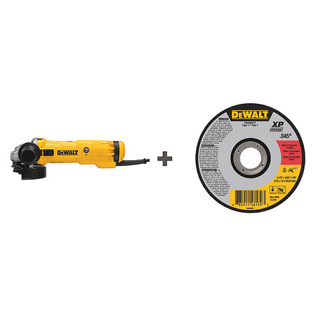 DEWALT Angle Grinder, Bare Tool, 11000 Load RPM DWE43131/ DWA8951F