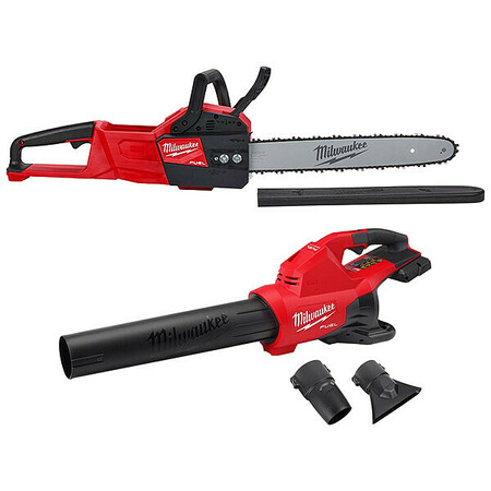MILWAUKEE TOOL Chainsaw and Blower, 18 V, 600 cfm 2727-20, 2824-20