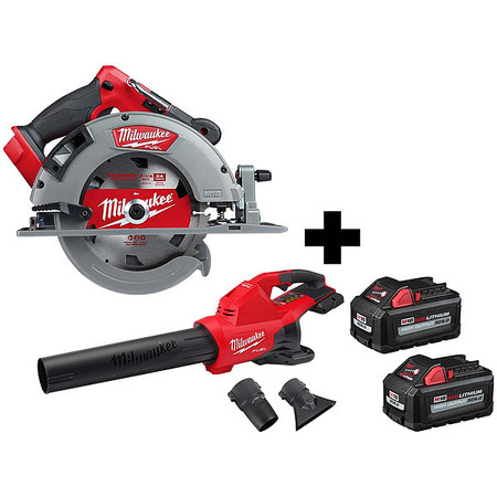 MILWAUKEE TOOL M18 Circ Saw, M18 DB Blower, 2PK M18 6.0 2732-20, 2824-20, 48-11-1862