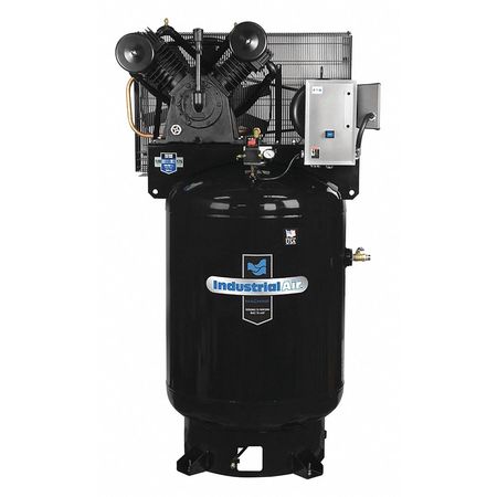 Industrial Air Air Compressor, Sngle Phse, 120 gal., 10 HP IV9919910.183