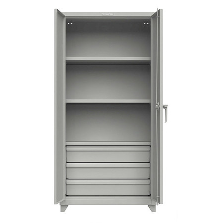 STRONG HOLD 14 ga. Steel Storage Cabinet, Stationary 36-243-3DB-L