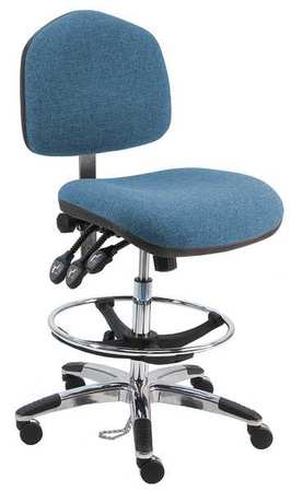 BENCHPRO Fabric Task Chair, 21" to 31", No Arms, Blue WAT-F-TLC-WW-BLUE