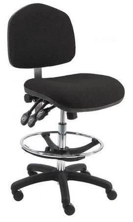 BENCHPRO Fabric Task Chair, 21" to 31", No Arms, Black WNT-F-TLC-WW-BLACK