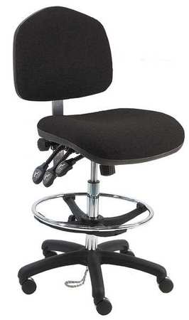 BENCHPRO Ergonomic Chair, Fabric, 21" to 31" Height, Black WNT-DFB-TLC-WW-BLACK