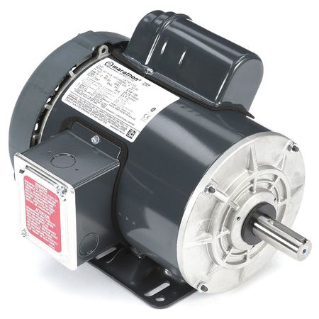 U.S. MOTORS General Purpose Farm Duty Motor, Capacitor-Start, 1 HP, 115/230V AC, 1,725 Nameplate RPM, 143T Frame FD1CM2P14