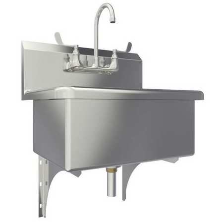 SANI-LAV 20 in W x 25 in L x 18 1/2 in H, Wall Mount, Scrub Sink 531F