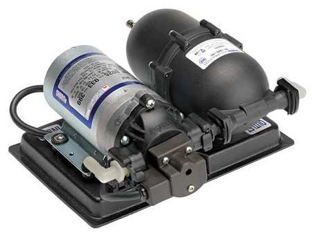 SHURFLO Booster Pump System, 1/3 hp, 115V AC, 1 Phase, 3/8 in Barb Inlet Size, 1 Stage, 117 psi Max Pressure 804-002