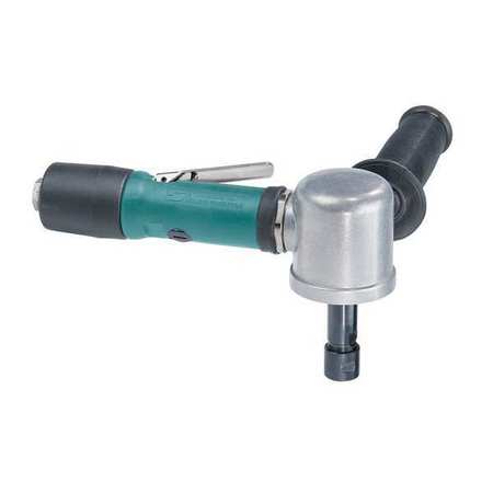 DYNABRADE Right Angle Right Angle Die Grinder .55 Hp, 1/4 in NPT Female Air Inlet, 1/4" and 6mm Collet 52280
