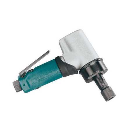 DYNABRADE 7 Degree Offset Die Grinder, 1/4 in NPT Female Air Inlet, 1/4" and 6mm Collet, Heavy Duty, 0.7 HP 52289