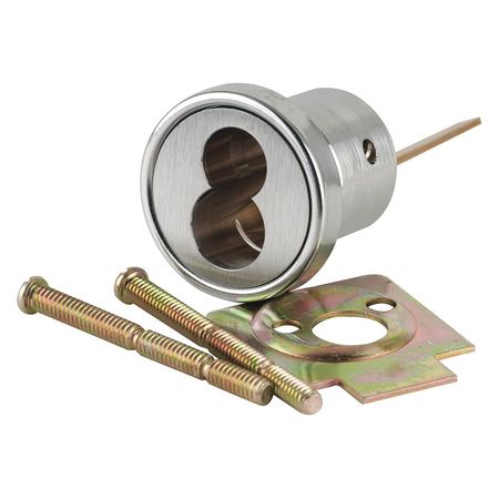 SCHLAGE LFIC Cylinder Rim Housing without Core, Satin Chrome, 6 Pins 20-079 626