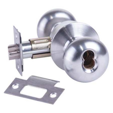 ARROW LOCK Knob Lockset, Mechanical, Storeroom MK12TA 26D IC