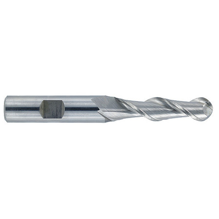 MELIN TOOL CO Hss General Purpose End Mill, Ball, 1/2x3", Number of Flutes: 2 AA-1616-EB