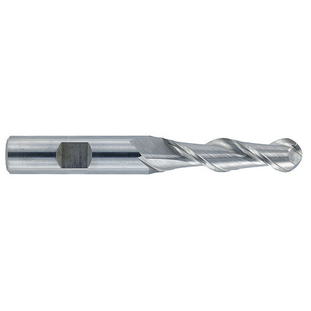 MELIN TOOL CO Hss General Purpose End Mill, Ball, 1/2x2", End Mill Material: Cobalt High Speed Steel AA-1616-LB