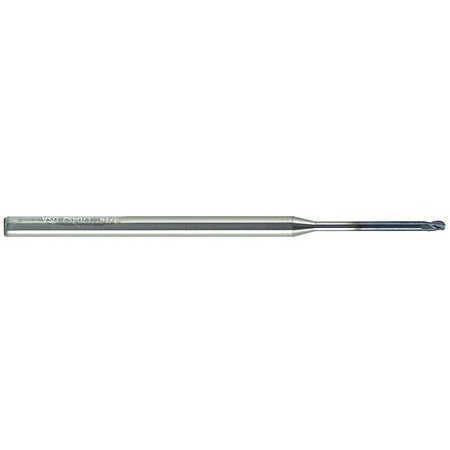 MELIN TOOL CO Carbide Micro End Mill, Ball, 1/16x3/32", Finish: DLC EMGN-.062-SF12-B-DLC