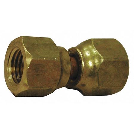 Jones Stephens Brass Swivel Connector, FNPT x FNPT, 1/2" Pipe Size F40096