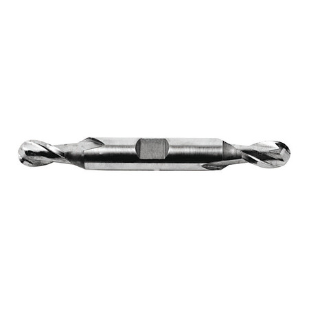 MELIN TOOL CO Gnrl Purpose End Mill, Ball End, 1/4x1/2", Overall Length: 3-3/8" B-1208-B