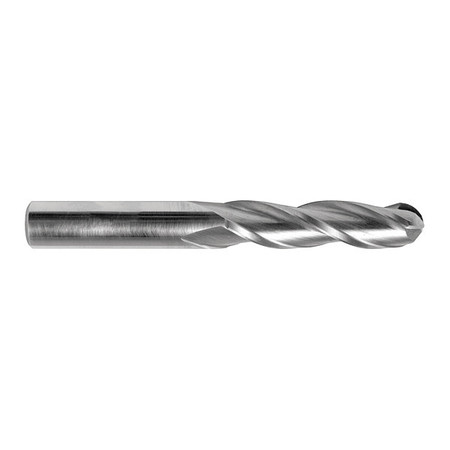 MELIN TOOL CO Carbide GP End Mill Ball 3/16"X1-1/8, Number of Flutes: 3 EMG-606-EB
