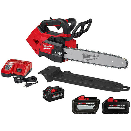 MILWAUKEE TOOL Chainsaw and Batteries, Battery Powered 2826-21T, 48-11-1812, 48-11-1880