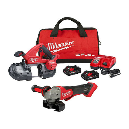 MILWAUKEE TOOL Band Saw Kit and Grinder 2829-22, 2888-20