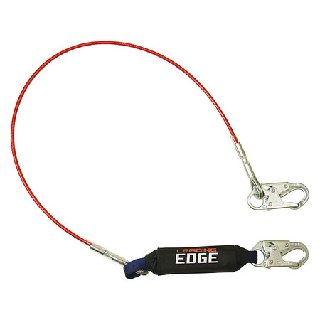 FALLTECH Shock Absorbing Lanyard, 6 ft., Red 8354LE