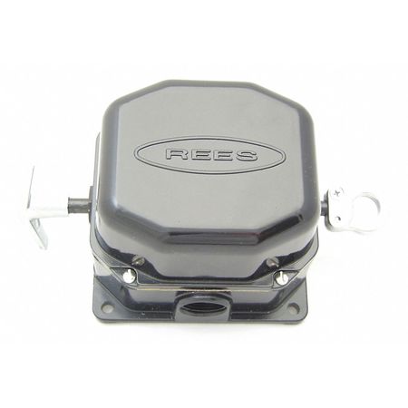 REES Cble Operated Swtch, 15 lb. Trip Frce, Blk 04944200