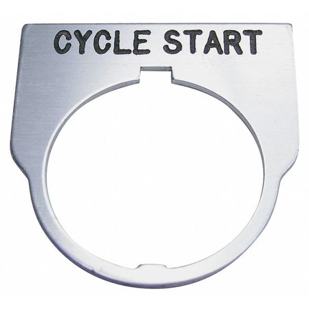 REES Standard Legend Plate, Cycle Start 09014028