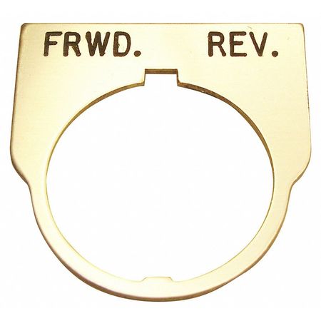 REES Standard Legnd Plate/Forward-Reverse 09014032