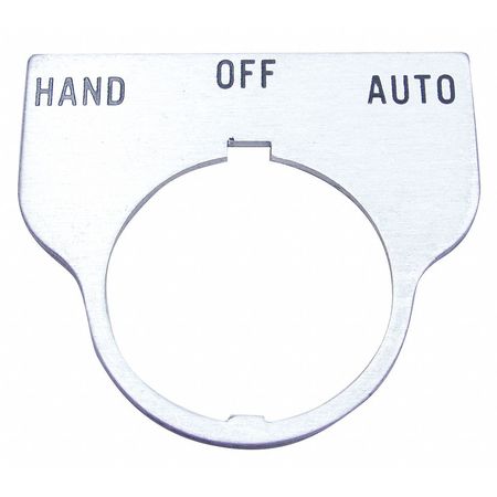 REES Standard Legend Plate, Hand-Off-Auto 09017042