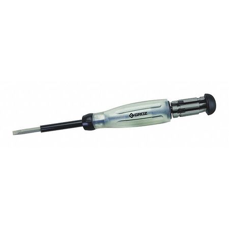 GROZ Screwdriver, Retractable, Lite, Multi Bit 33750