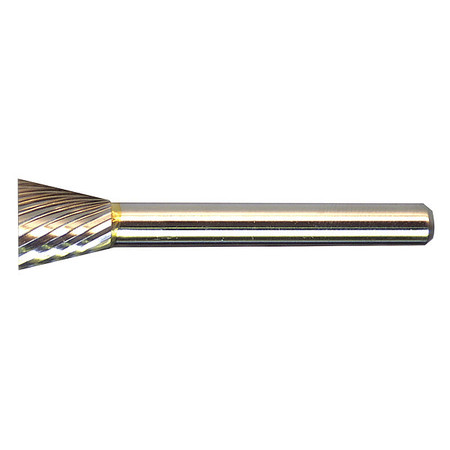 MELIN TOOL CO Bur, Carbide, 1/8" Inverted Cone Dc SN-42DC