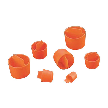 CAPLUGS Red Plastic Tapered Plug .727" - .831" Center Pull Tab 1000PK QCPT9XNFQ1